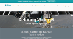 Desktop Screenshot of flowwaterjet.cz