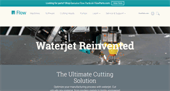 Desktop Screenshot of flowwaterjet.com